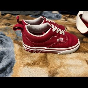 Toddler size 6 used slip on vans cute used condition